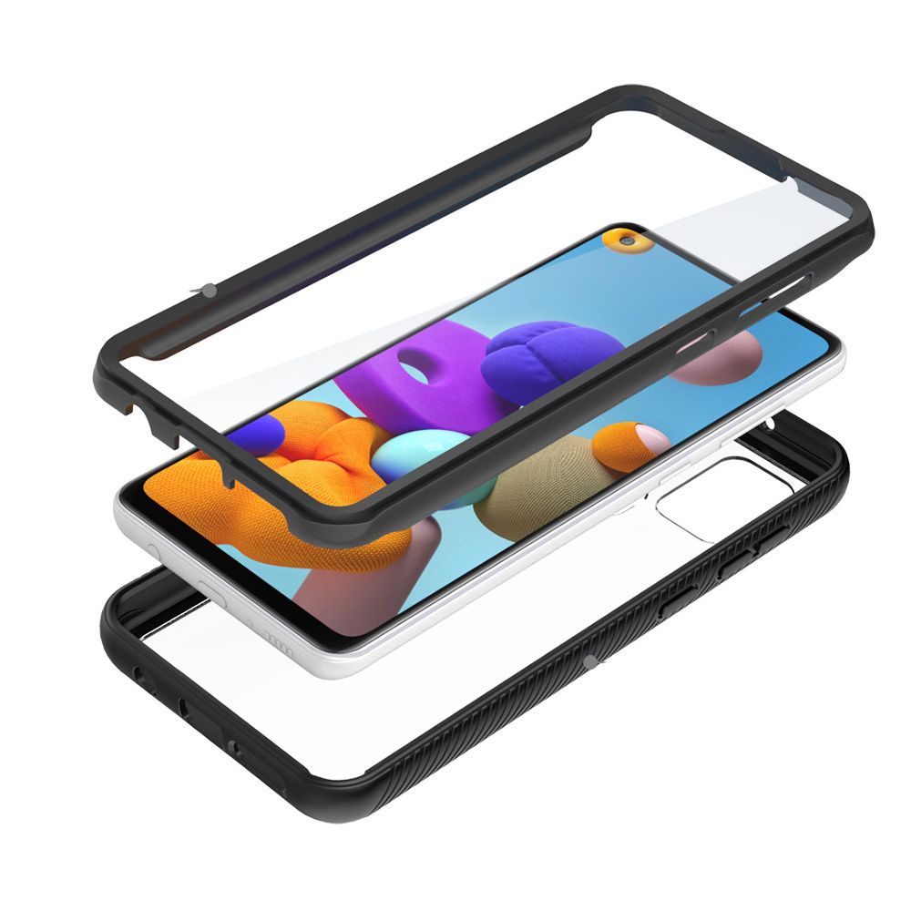 etui pancerne Tech-protect Defense360 Czarne Samsung Galaxy A21s / 7