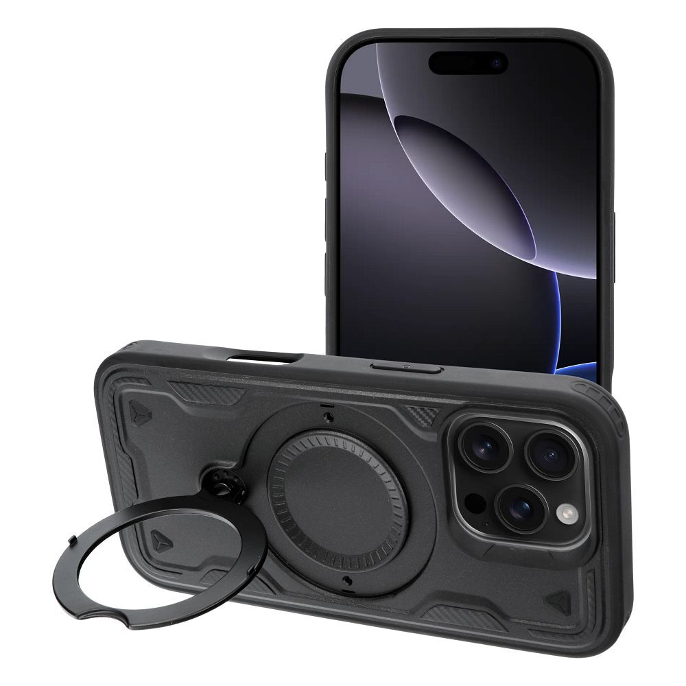 Etui pancerne z podstawką Frost Armor czarny Apple iPhone 17 / 10 Etui pancerne z podstawką Frost Armor czarny Apple iPhone 17 / 10