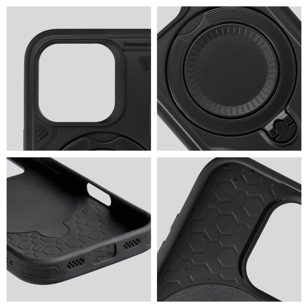 Etui pancerne z podstawką Frost Armor czarny Apple iPhone 17 / 5 Etui pancerne z podstawką Frost Armor czarny Apple iPhone 17 / 5