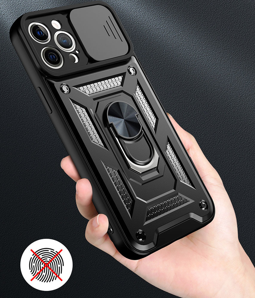 Etui pancerny Slide Camera Armor Case czarny Samsung Galaxy A18 / 8