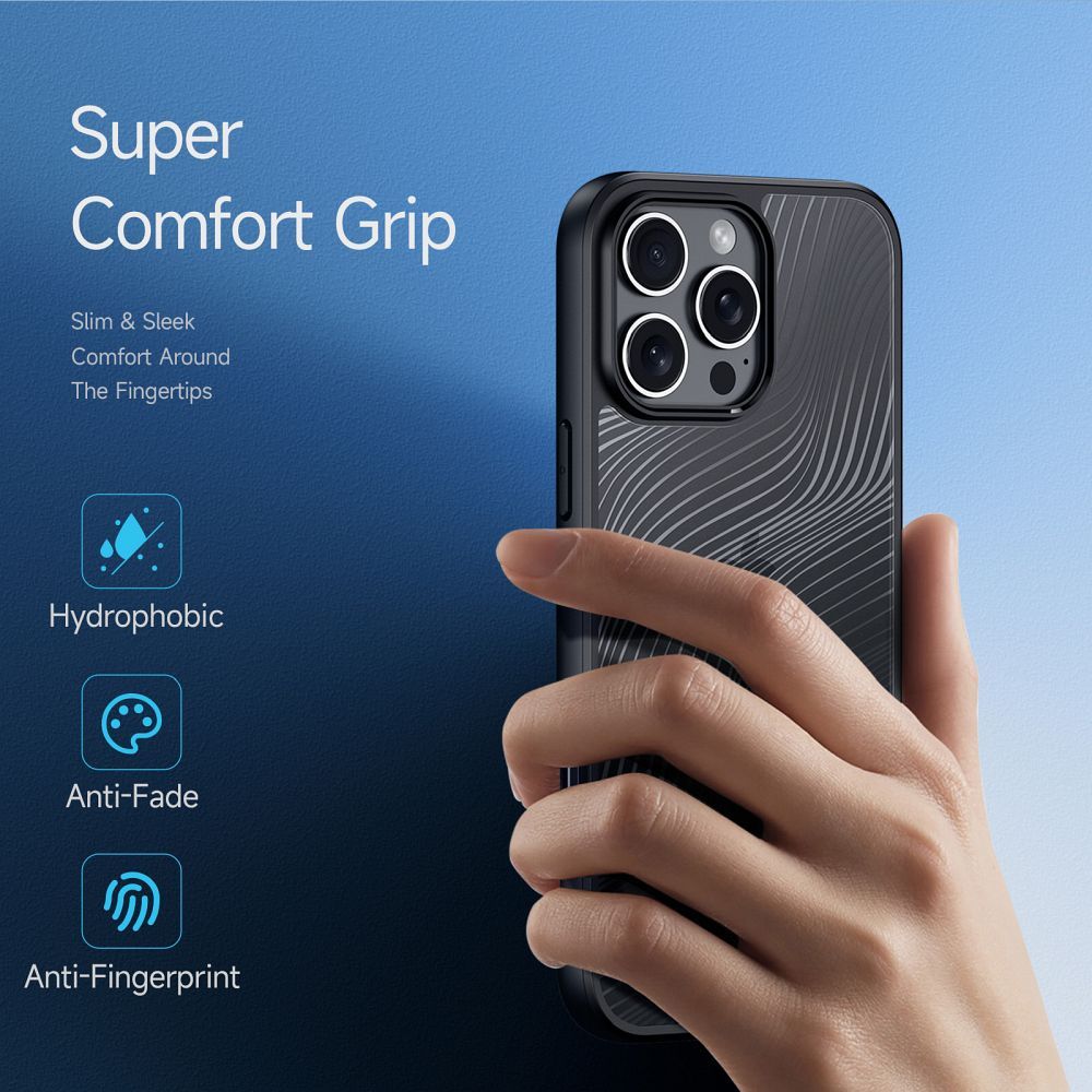 Etui plecki MagSafe pancerne przezroczyste czarny Apple iPhone 16 Pro / 8