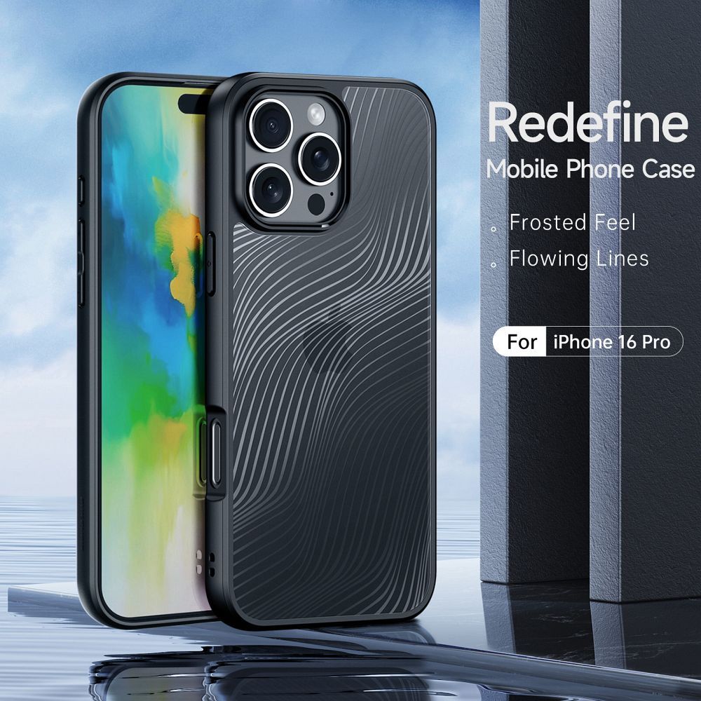 Etui plecki MagSafe pancerne przezroczyste czarny Apple iPhone 16 Pro / 9