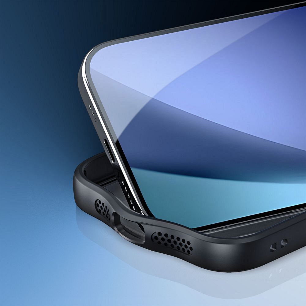 Etui plecki MagSafe pancerne przezroczyste czarny Apple iPhone 17 Air / 5