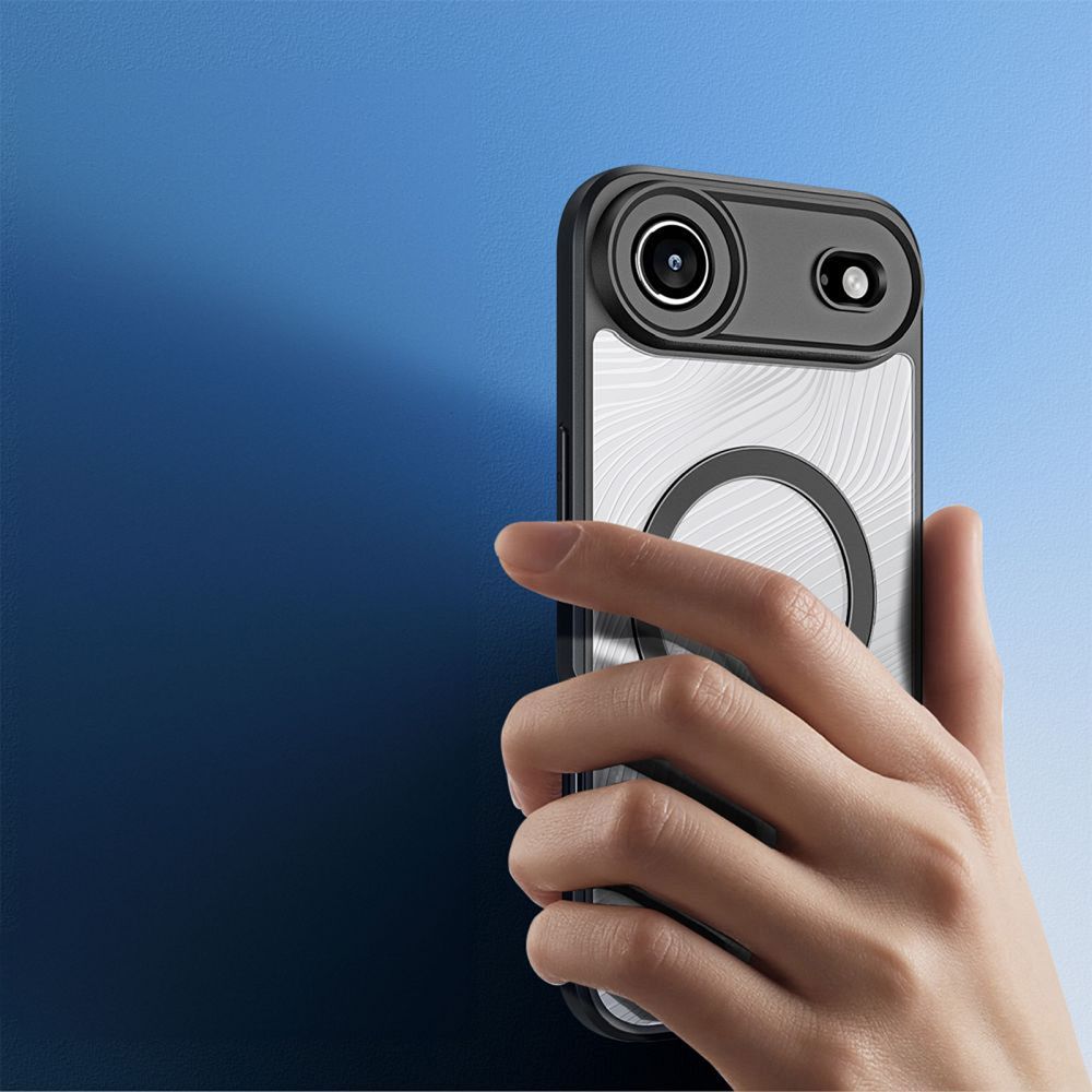 Etui plecki MagSafe pancerne przezroczyste czarny Apple iPhone 17 Air / 7