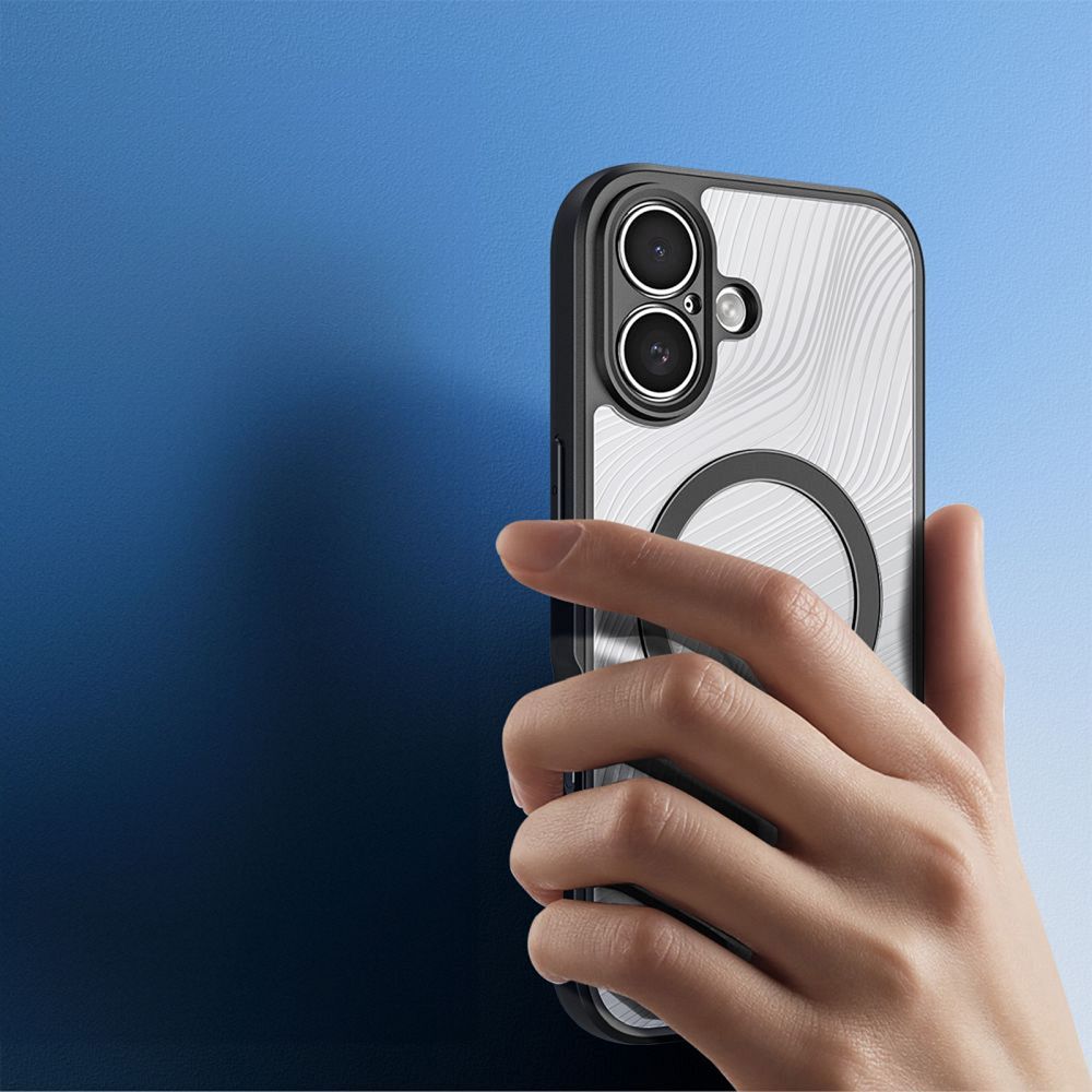 Etui plecki MagSafe pancerne przezroczyste czarny Apple iPhone 17 / 7 Etui plecki MagSafe pancerne przezroczyste czarny Apple iPhone 17 / 7