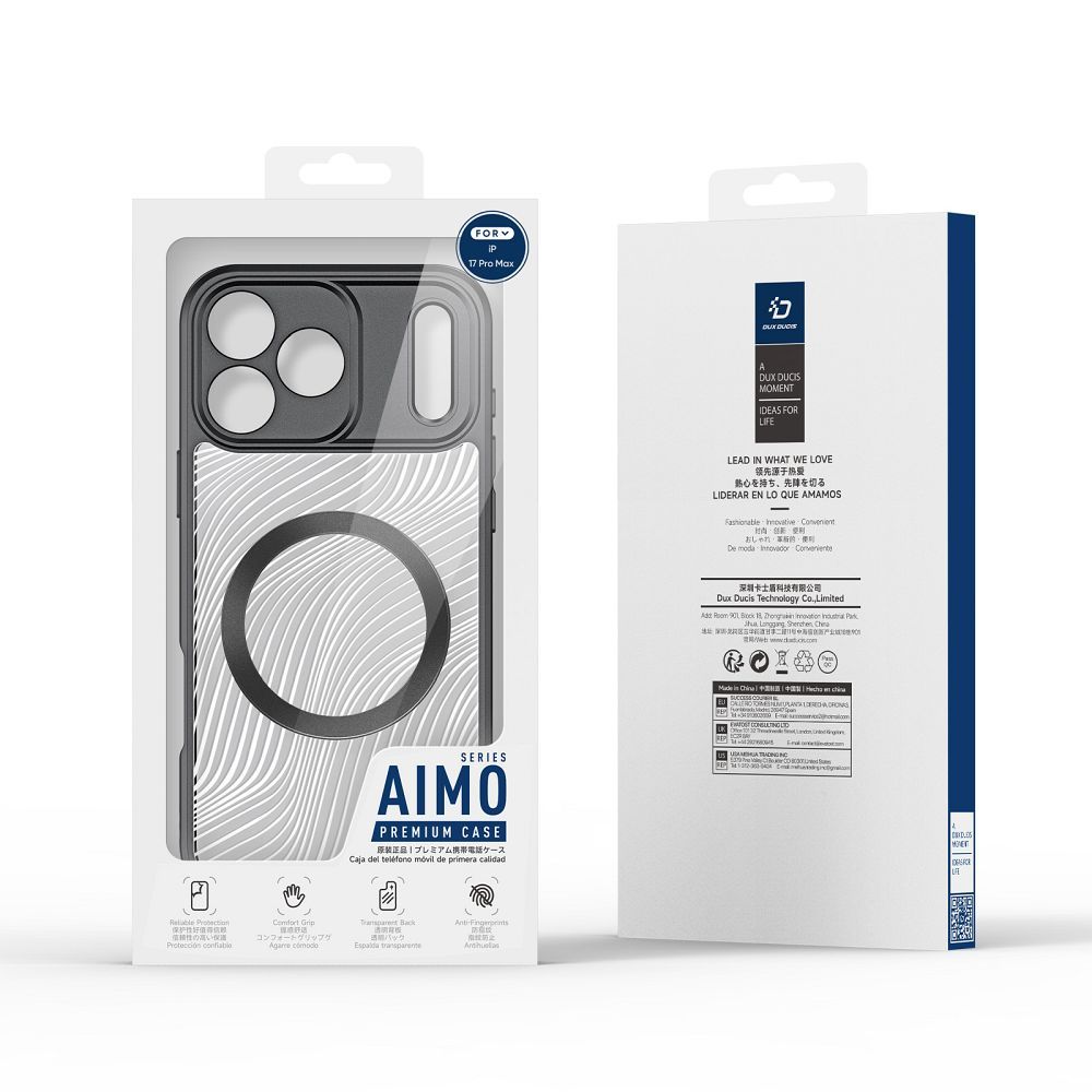 Etui plecki MagSafe pancerne przezroczyste czarny Apple iPhone 17 Pro Max / 3 Etui plecki MagSafe pancerne przezroczyste czarny Apple iPhone 17 Pro Max / 3