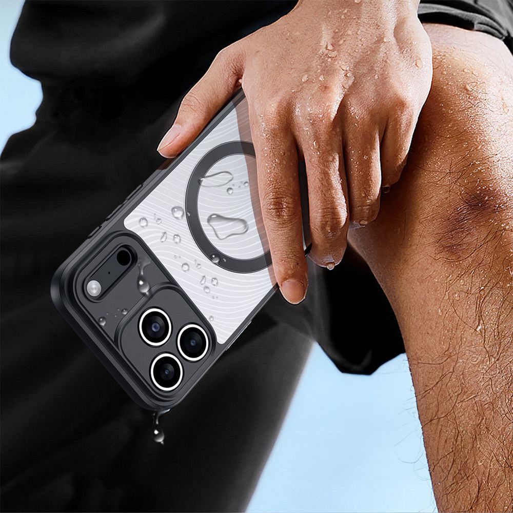 Etui plecki MagSafe pancerne przezroczyste czarny Apple iPhone 17 Pro Max / 7 Etui plecki MagSafe pancerne przezroczyste czarny Apple iPhone 17 Pro Max / 7