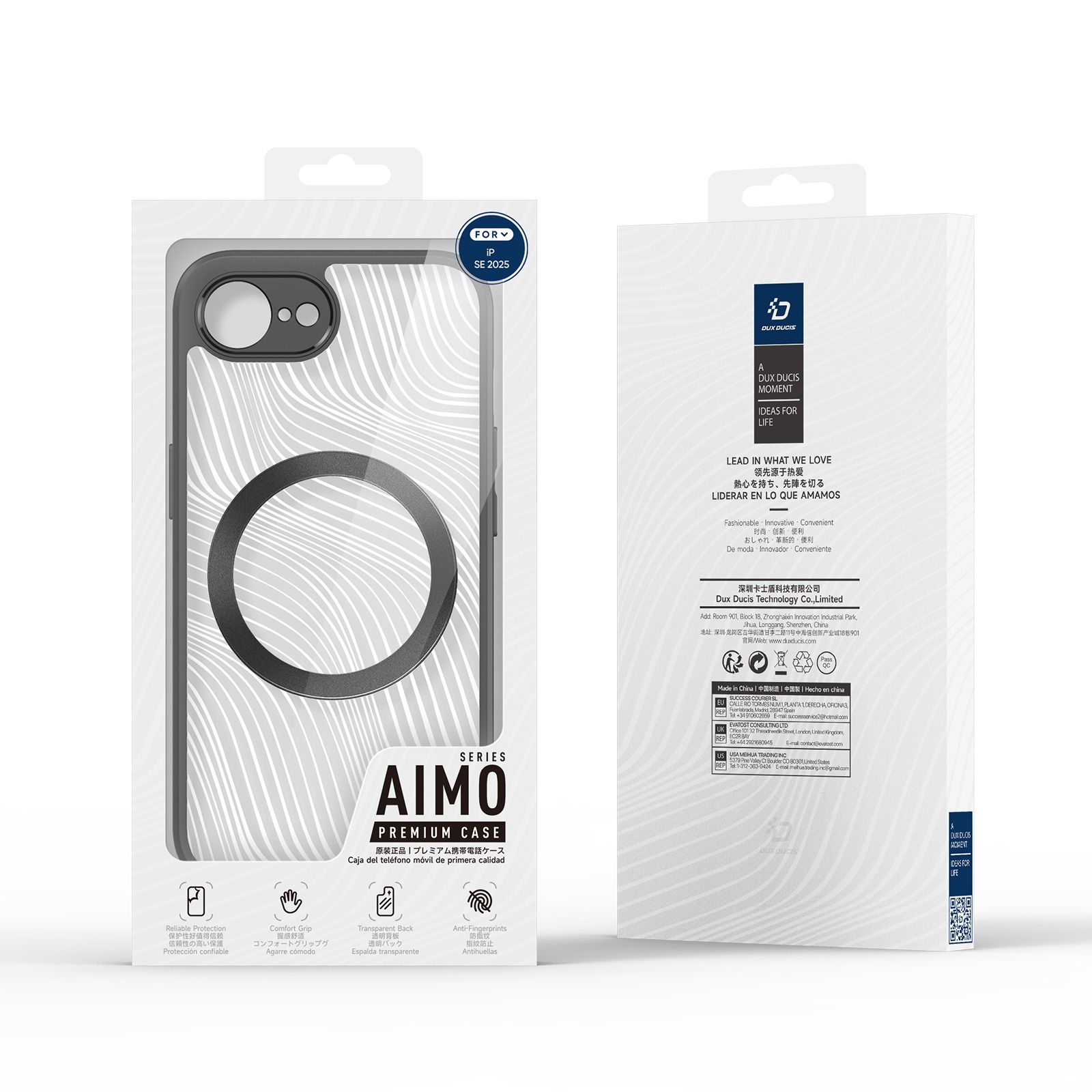 Etui plecki MagSafe pancerne przezroczyste czarny Apple iPhone 17e / 3