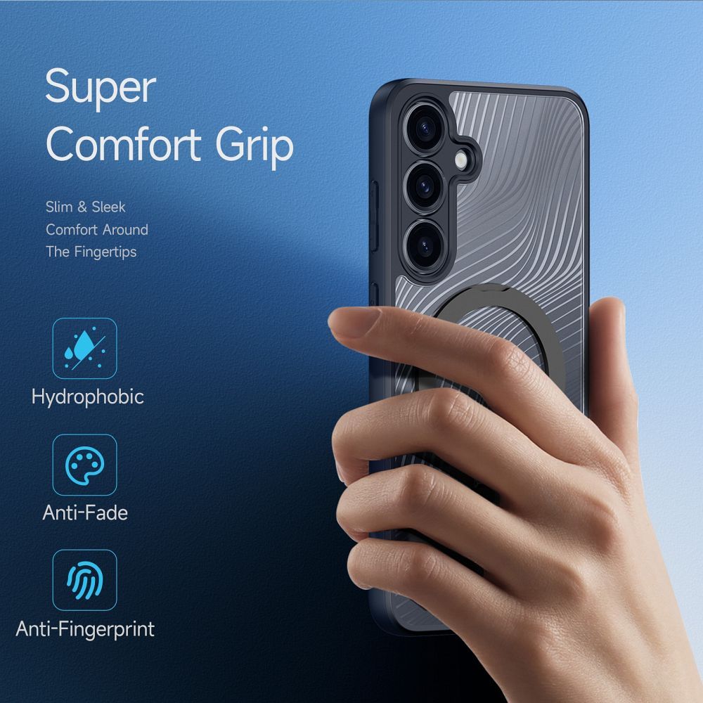 Etui plecki MagSafe pancerne przezroczyste czarny Samsung Galaxy S25 Plus / 5 Etui plecki MagSafe pancerne przezroczyste czarny Samsung Galaxy S25 Plus / 5