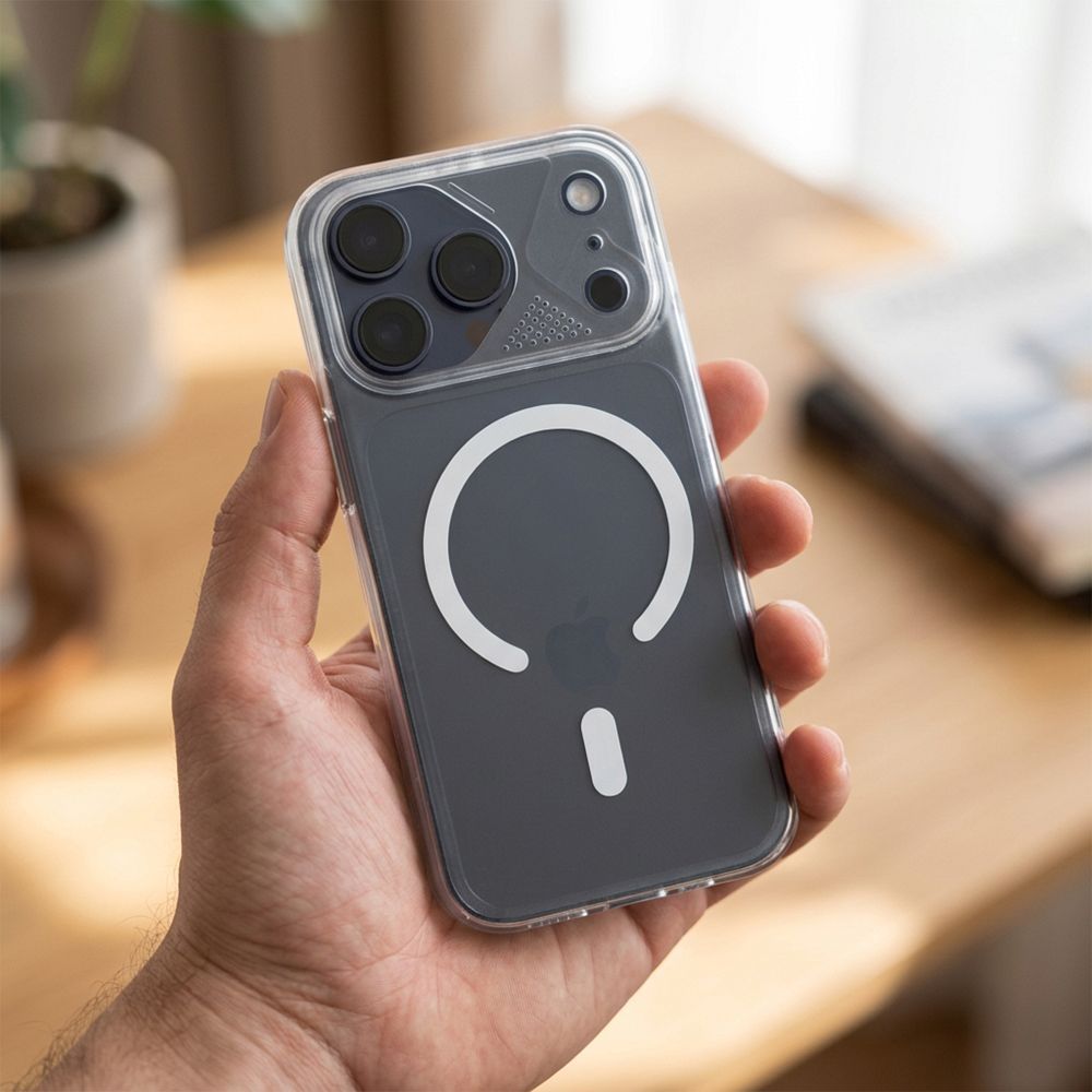 Etui plecki MagSafe przezroczyste z os�on� aparatu Apple iPhone 17 / 3