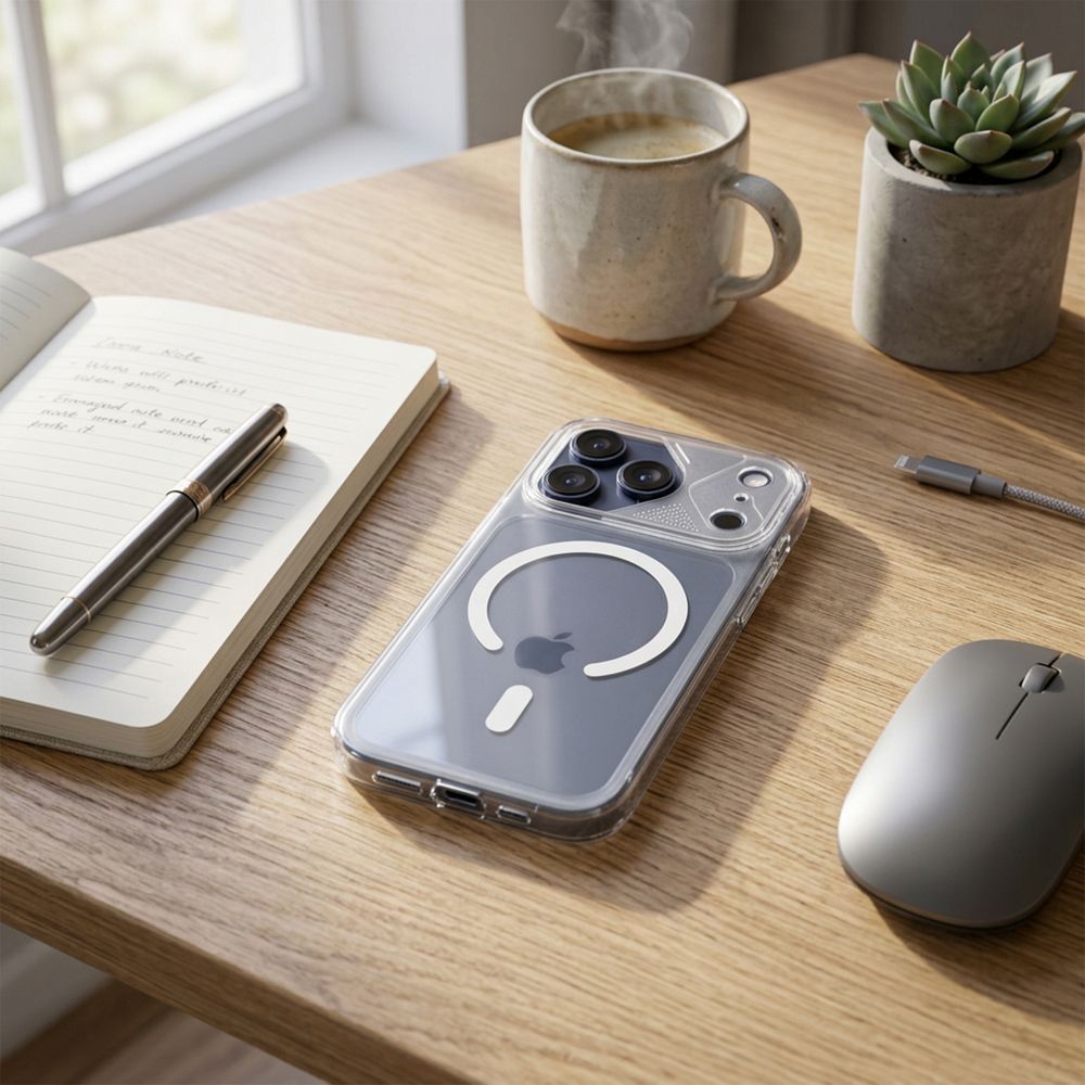 Etui plecki MagSafe przezroczyste z os�on� aparatu Apple iPhone 17 / 4