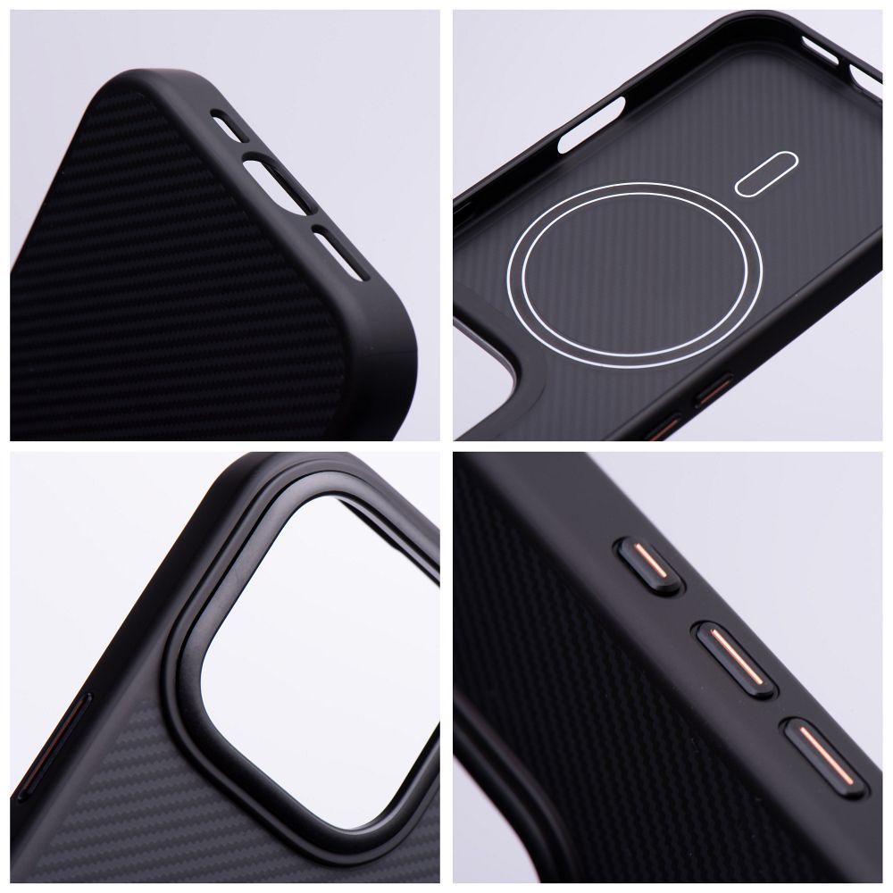 Etui plecki MagSafe z os�on� aparatu z nadrukiem Carbon Elite Mag Cover Apple iPhone 17 / 4