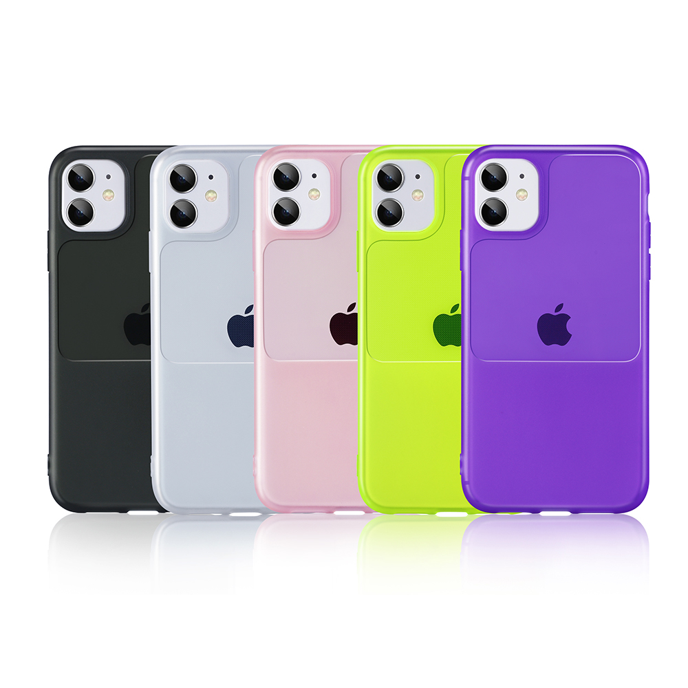 Etui plecki przezroczyste silikonowe Window Case limonkowy Samsung Galaxy A20s / 5 Etui plecki przezroczyste silikonowe Window Case limonkowy Samsung Galaxy A20s / 5