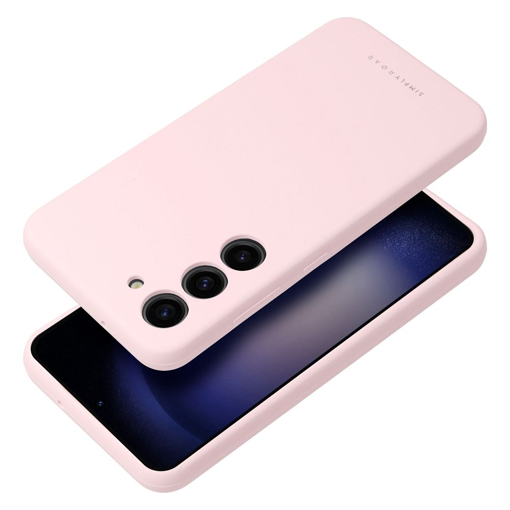 Etui plecki z os�on� aparatu silikonowe jasnor�owy Samsung Galaxy A56 5G
