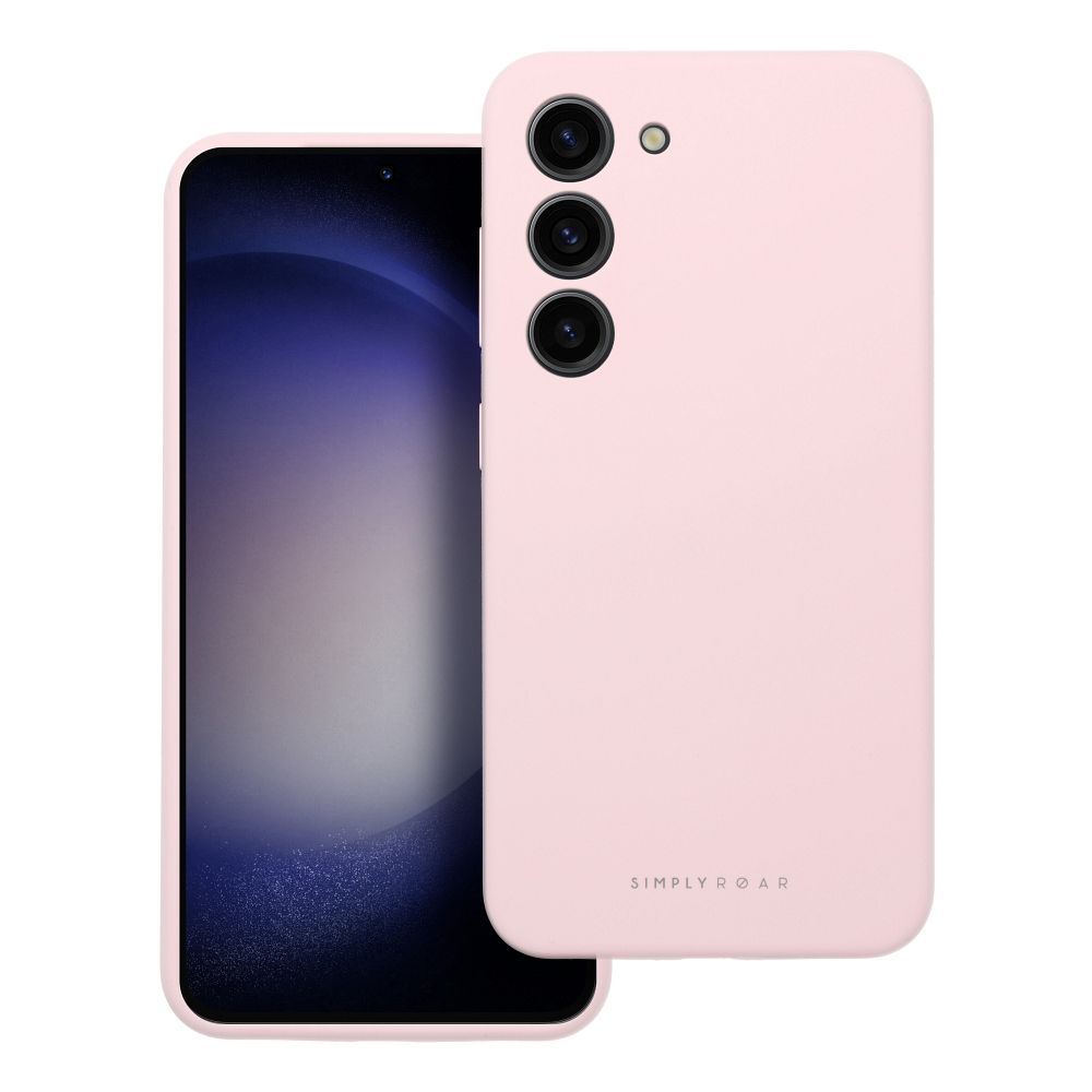 Etui plecki z os�on� aparatu silikonowe jasnor�owy Samsung Galaxy A56 5G / 3