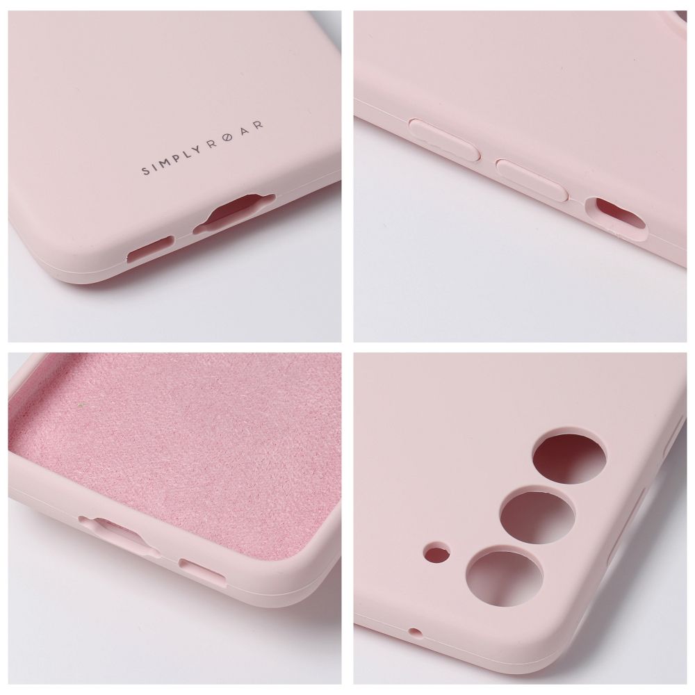 Etui plecki z os�on� aparatu silikonowe jasnor�owy Samsung Galaxy A56 5G / 5