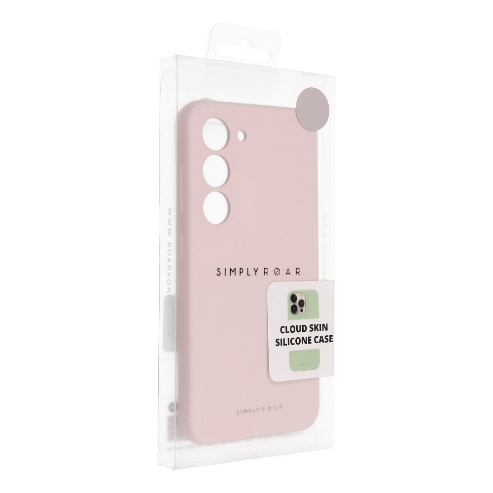 Etui plecki z os�on� aparatu silikonowe jasnor�owy Samsung Galaxy A56 5G / 8