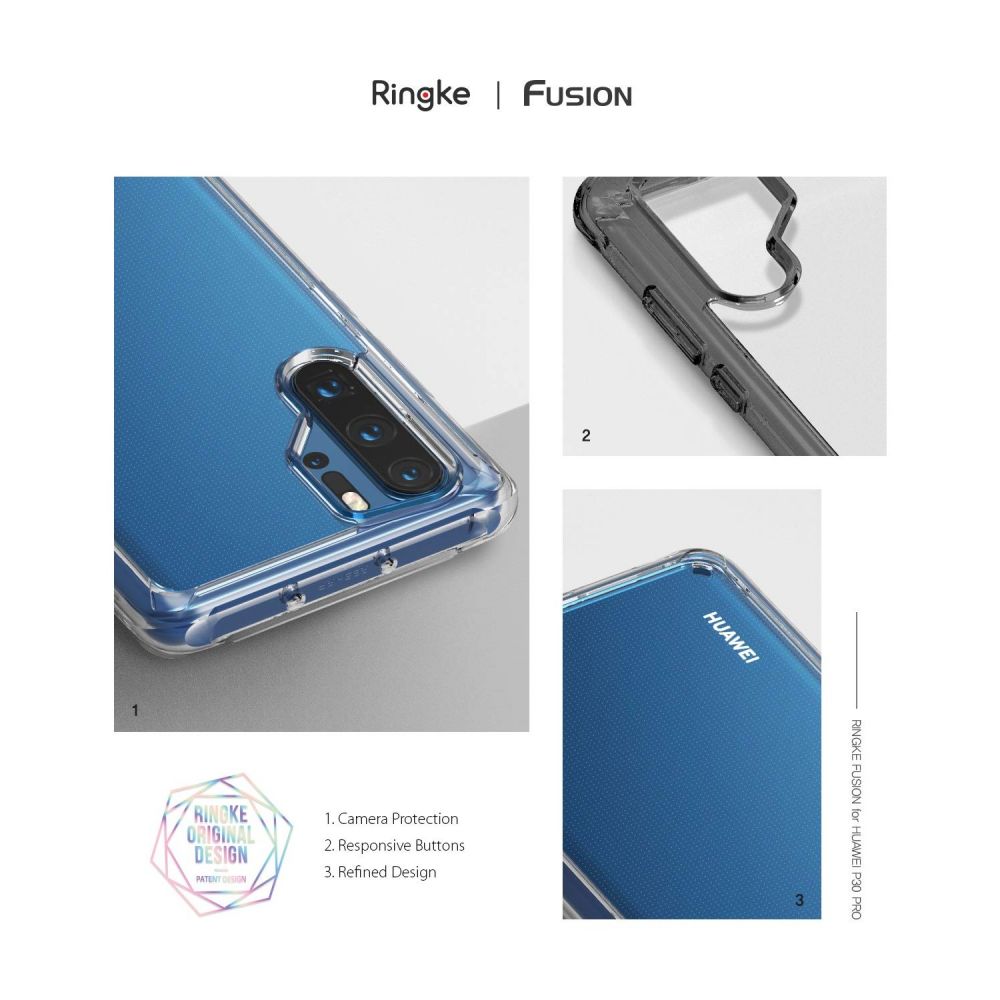 etui Ringke Fusion Prze�roczyste Huawei P30 Pro / 9