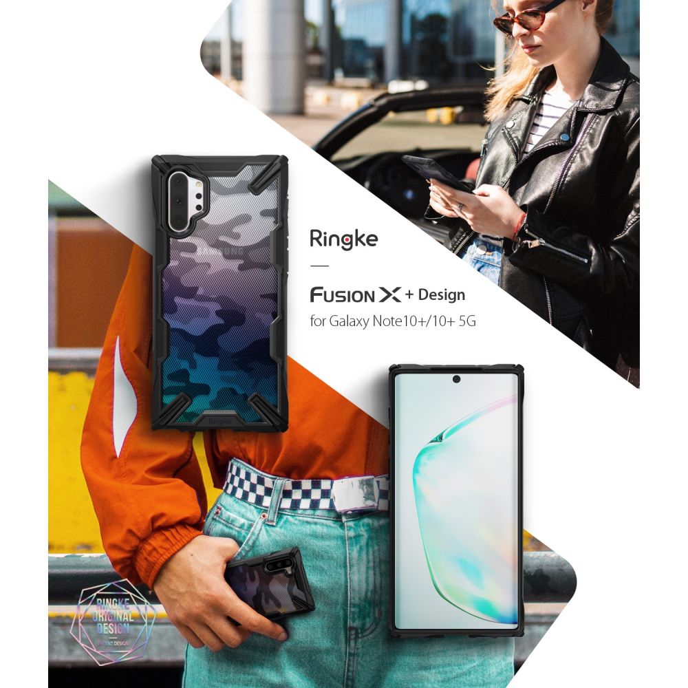 etui Ringke Fusion X Camo Czarne Samsung Galaxy Note 10 Plus / 9