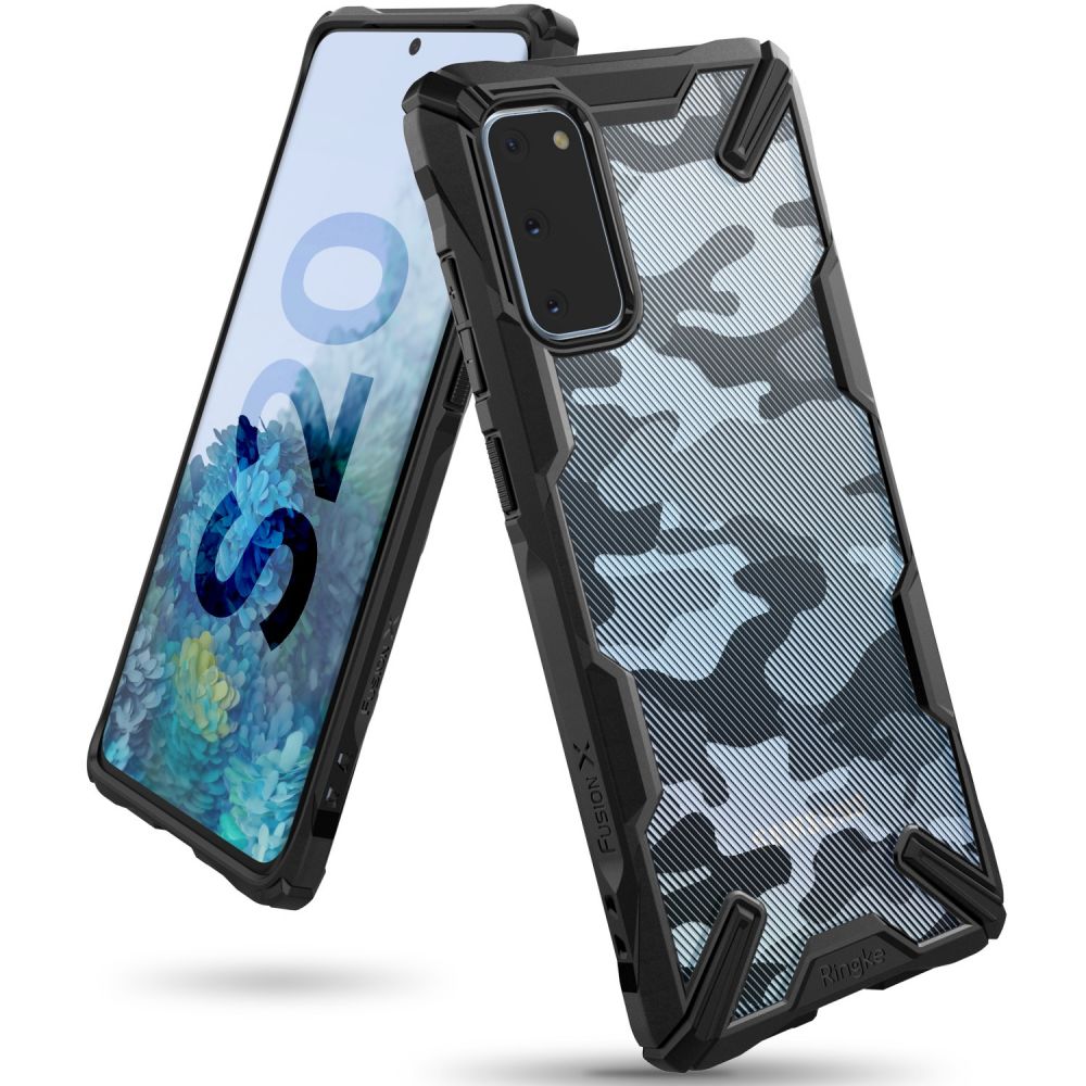 etui Ringke Fusion X Camo Czarne Samsung Galaxy S20