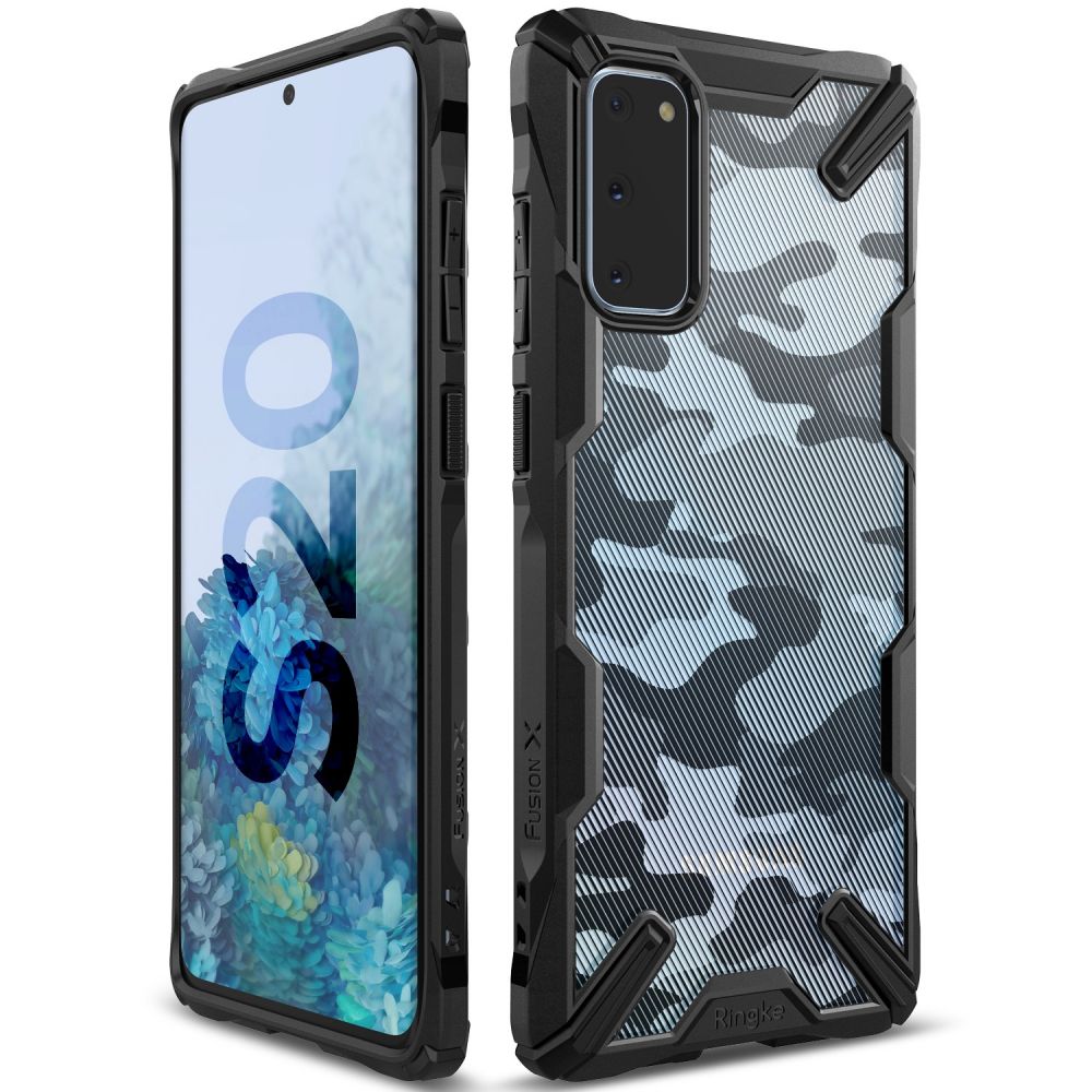 etui Ringke Fusion X Camo Czarne Samsung Galaxy S20 / 3