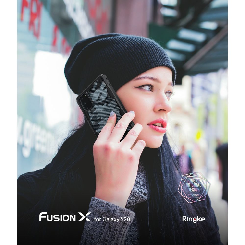 etui Ringke Fusion X Camo Czarne Samsung Galaxy S20 / 4