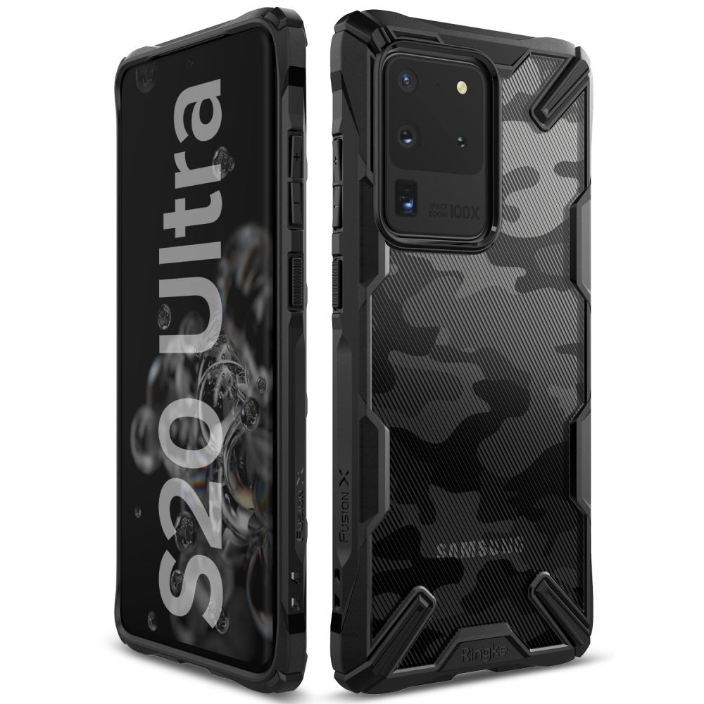 etui Ringke Fusion X Camo Czarne Samsung galaxy S20 Ultra / 3