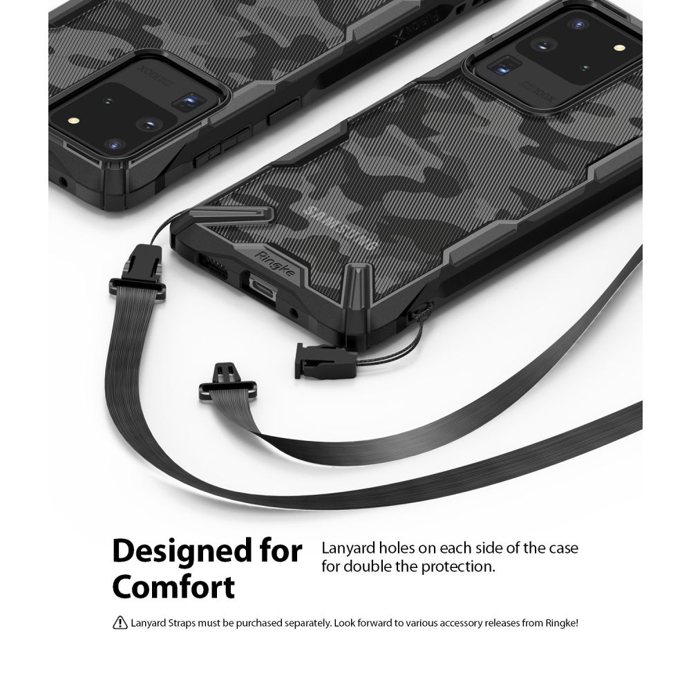 etui Ringke Fusion X Camo Czarne Samsung galaxy S20 Ultra / 7