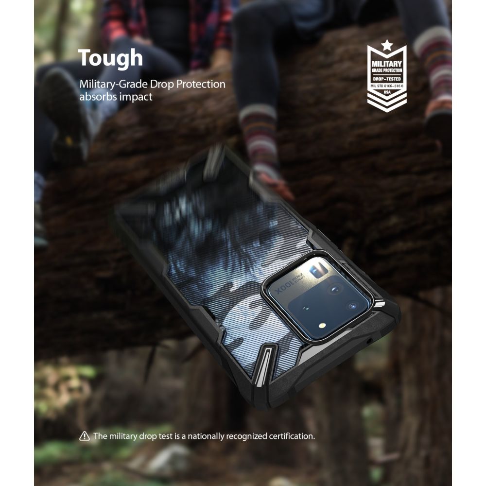 etui Ringke Fusion X Camo Czarne Samsung galaxy S20 Ultra / 9