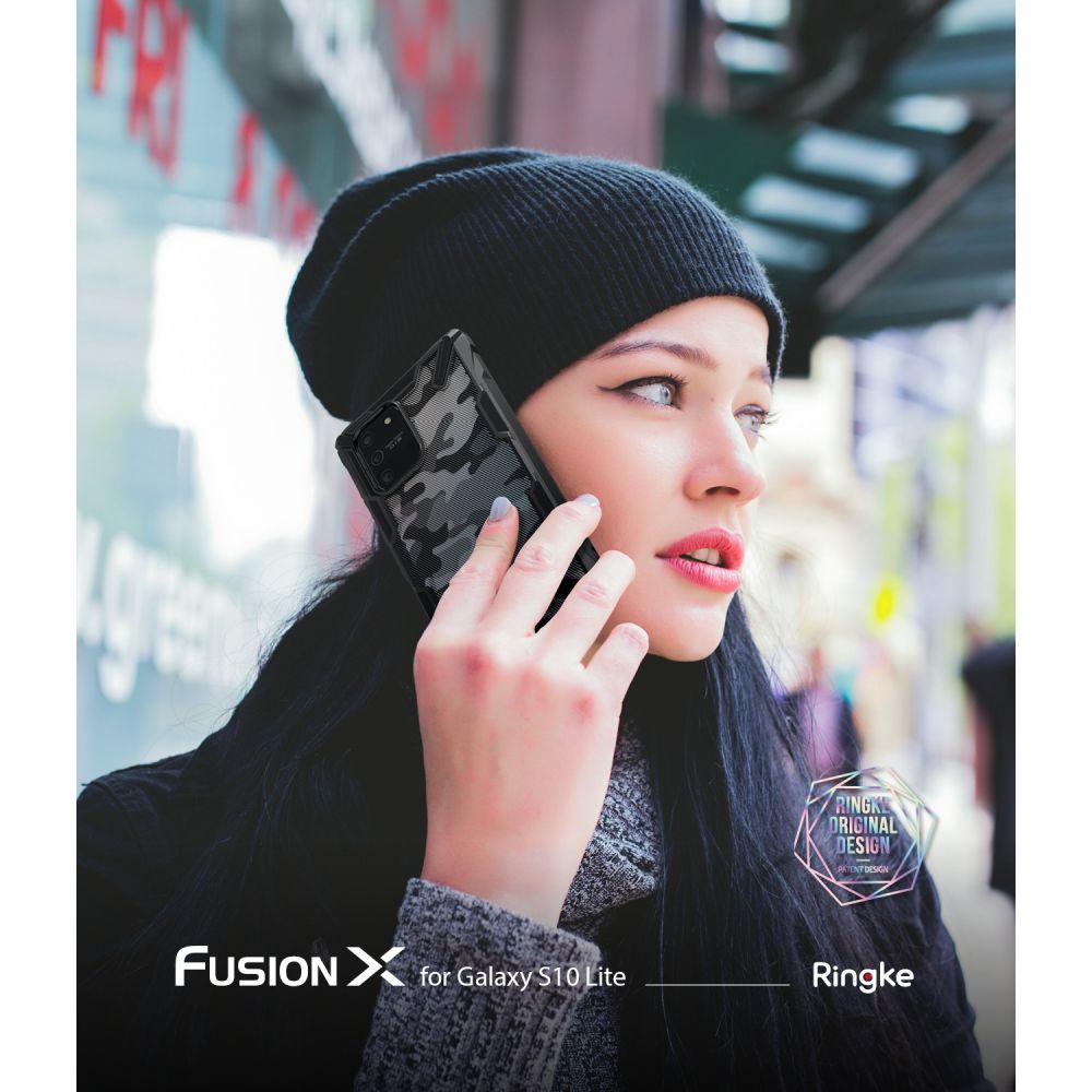 etui Ringke Fusion X Camo Czarne Samsung Galaxy S10 Lite / 3