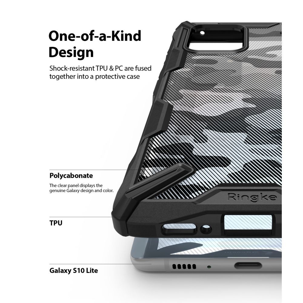 etui Ringke Fusion X Camo Czarne Samsung Galaxy S10 Lite / 5