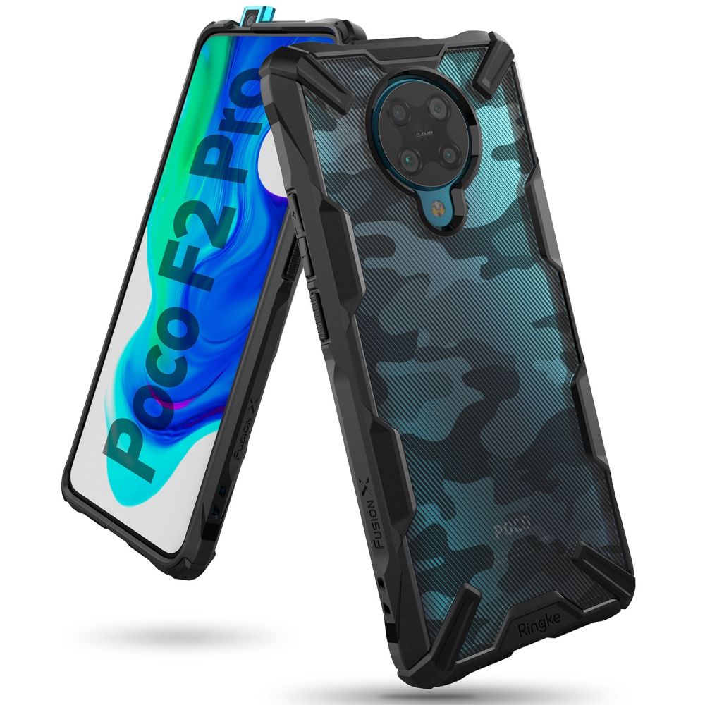 etui Ringke Fusion X Camo Czarne Xiaomi POCO F2 Pro