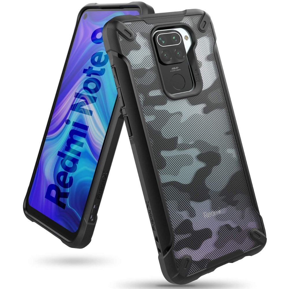 etui Ringke Fusion X Camo Czarne Xiaomi Redmi Note 9