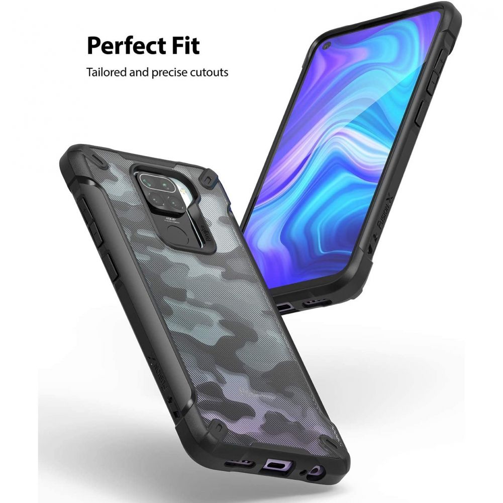 etui Ringke Fusion X Camo Czarne Xiaomi Redmi Note 9 / 4