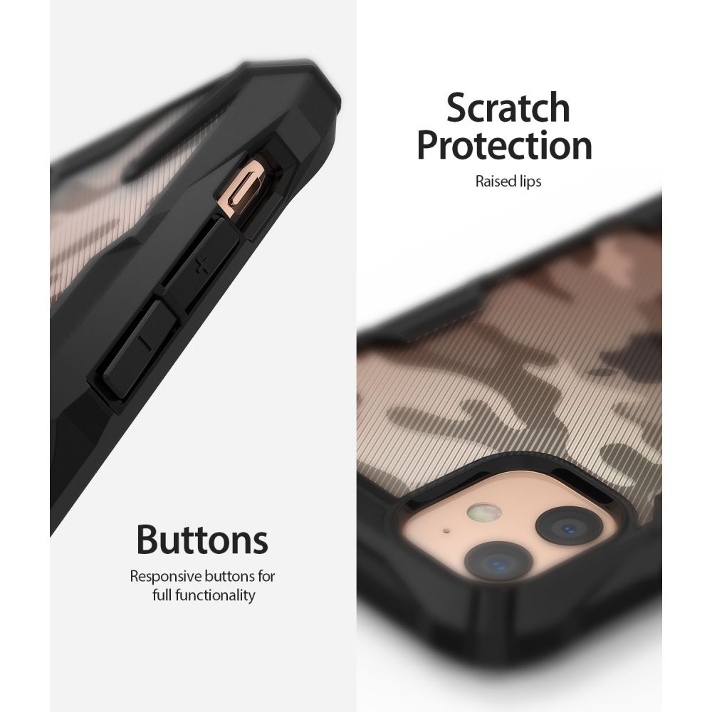 etui Ringke Fusion X Camo czarne Apple iPhone 11 / 3