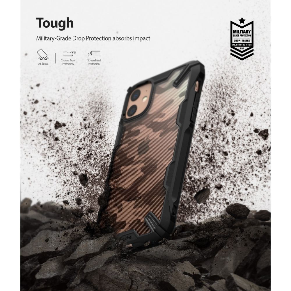 etui Ringke Fusion X Camo czarne Apple iPhone 11 / 5