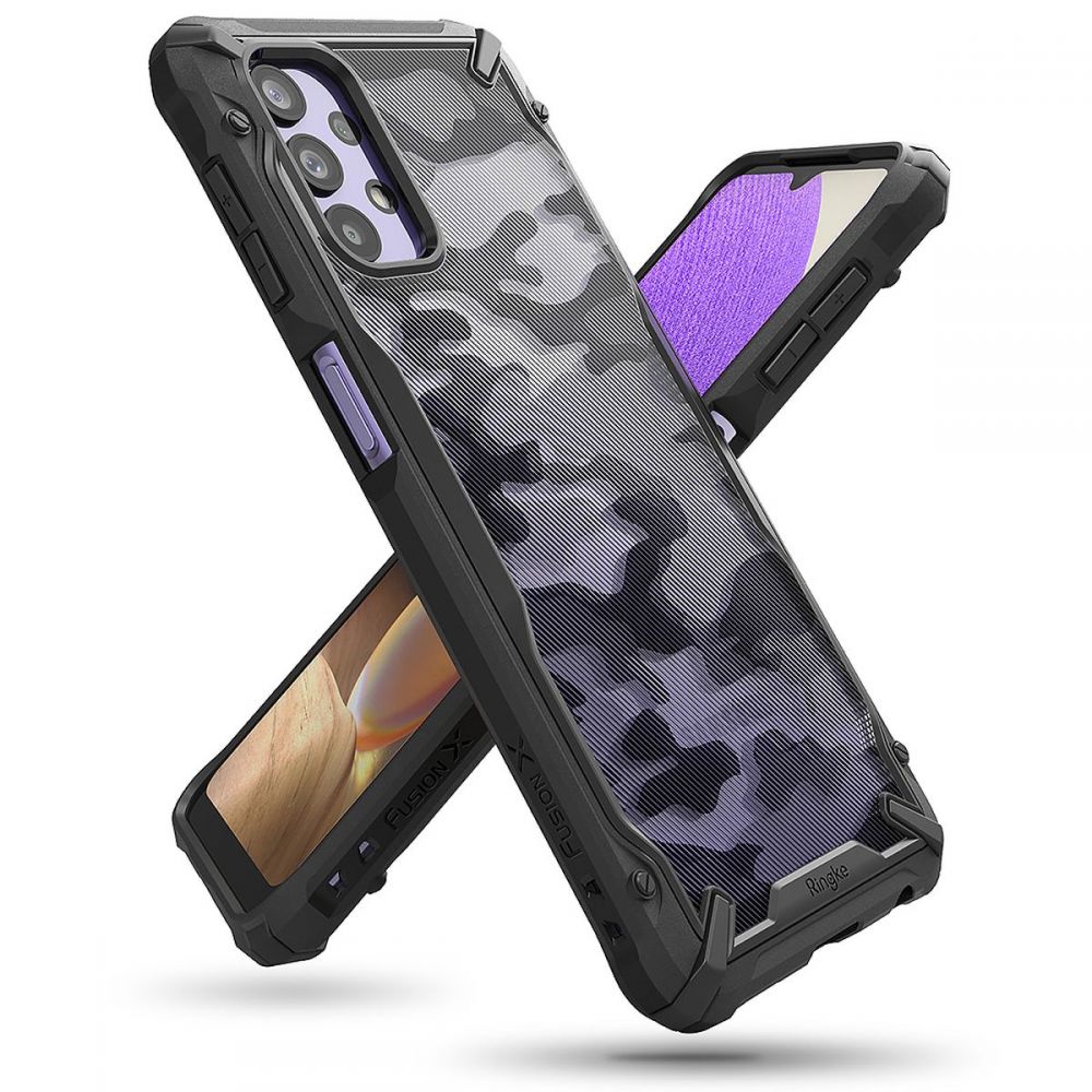etui Ringke Fusion X Camo czarne Samsung A32 5G