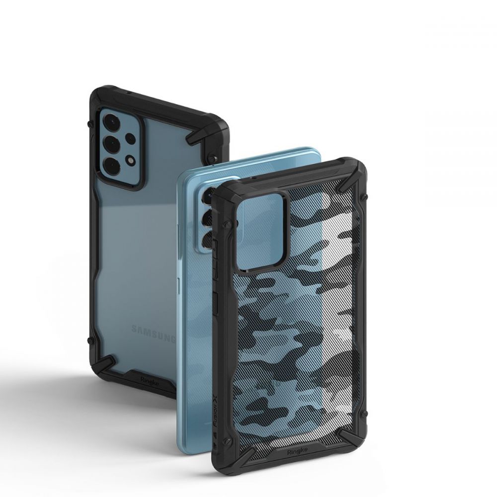 etui Ringke Fusion X Camo czarne Samsung A52 4G / 5