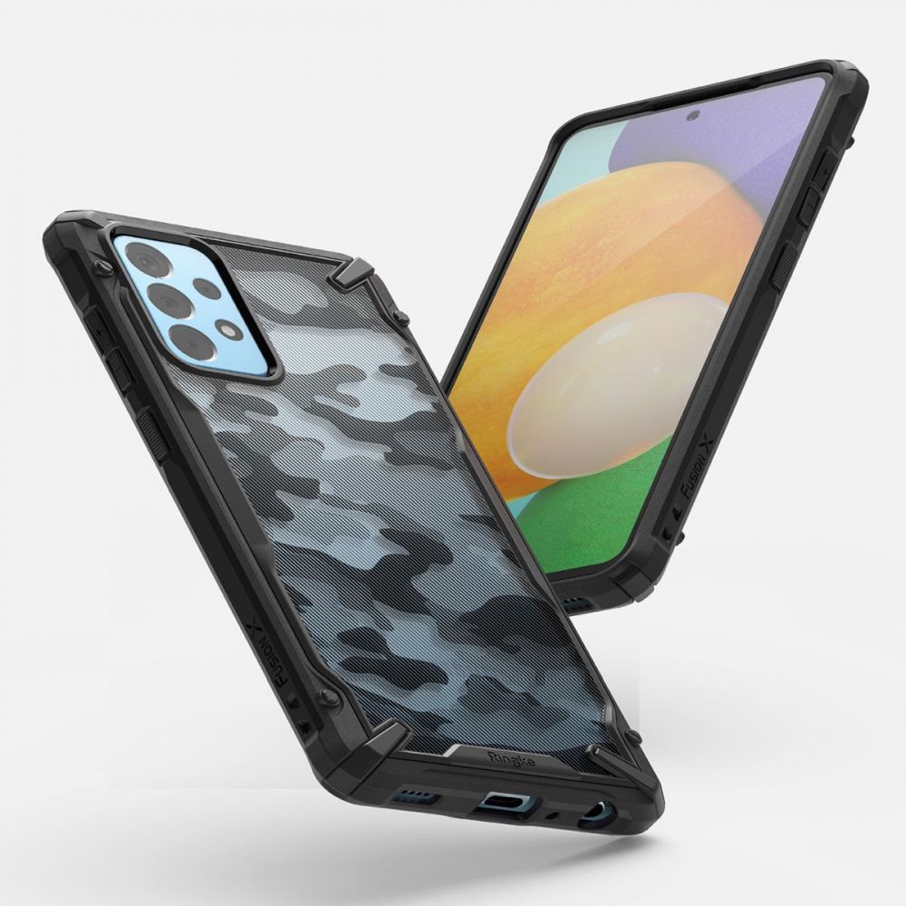 etui Ringke Fusion X Camo Czarne Samsung A52 5G / 4