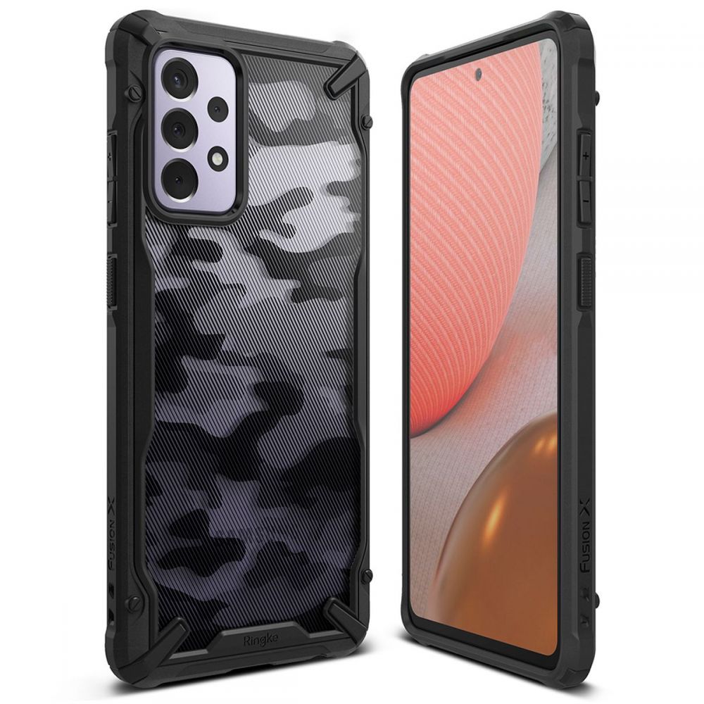 etui Ringke Fusion X Camo czarne Samsung A72 / 3 etui Ringke Fusion X Camo czarne Samsung A72 / 3