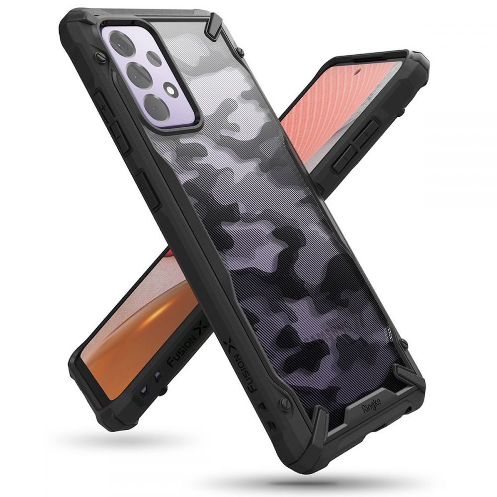 etui Ringke Fusion X Camo czarne Samsung A72 etui Ringke Fusion X Camo czarne Samsung A72