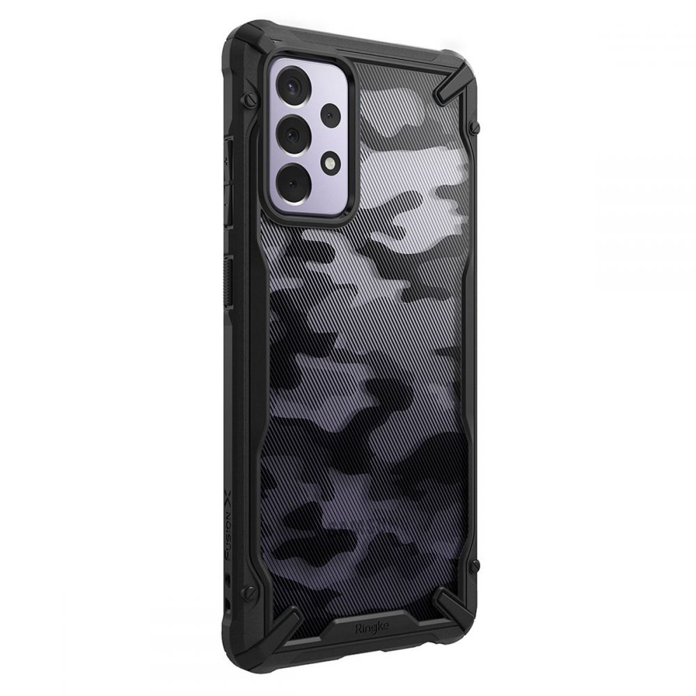 etui Ringke Fusion X Camo czarne Samsung A72 / 2 etui Ringke Fusion X Camo czarne Samsung A72 / 2