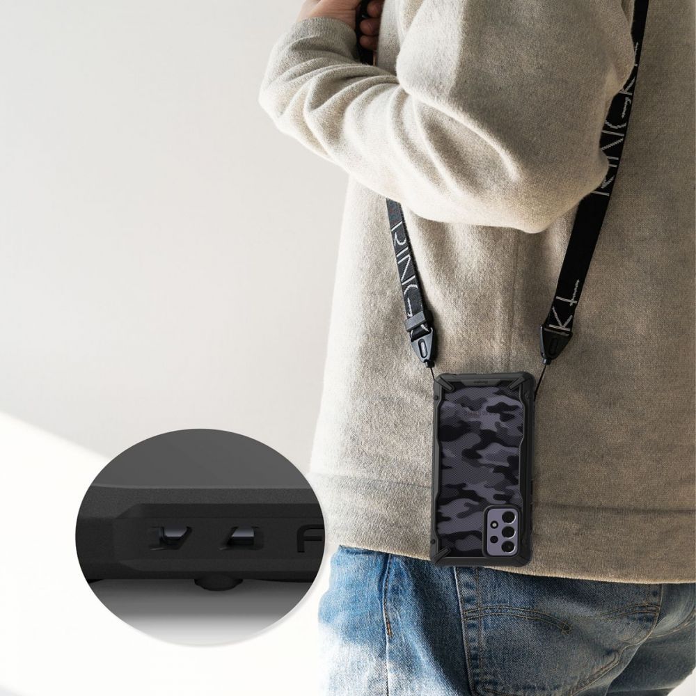 etui Ringke Fusion X Camo czarne Samsung A72 / 6 etui Ringke Fusion X Camo czarne Samsung A72 / 6