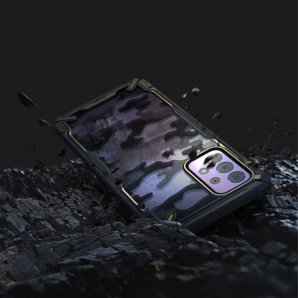 etui Ringke Fusion X Camo czarne Samsung A72 / 8