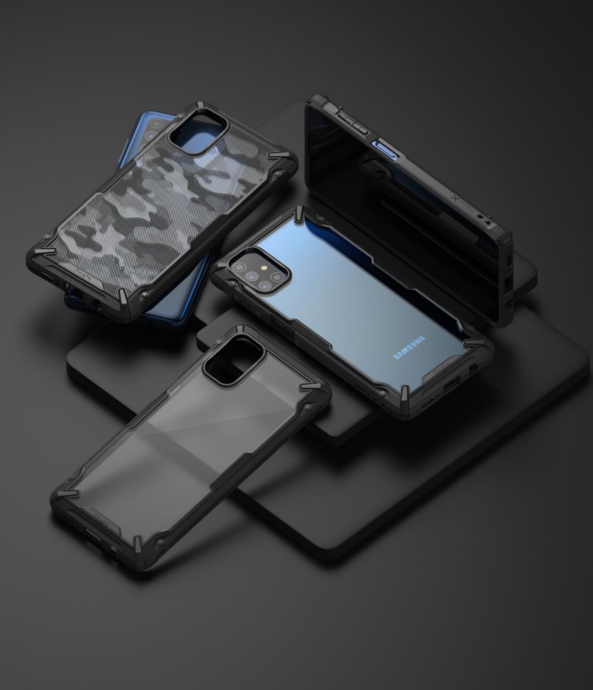 etui Ringke Fusion X Camo Czarne Samsung Galaxy M51 / 2