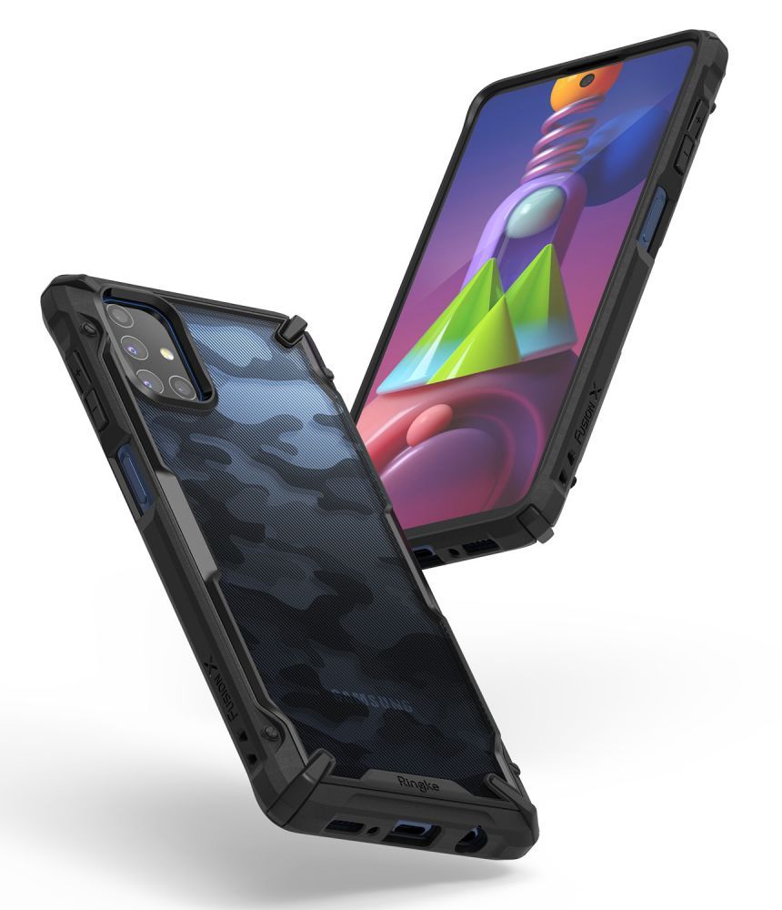 etui Ringke Fusion X Camo Czarne Samsung Galaxy M51 / 3
