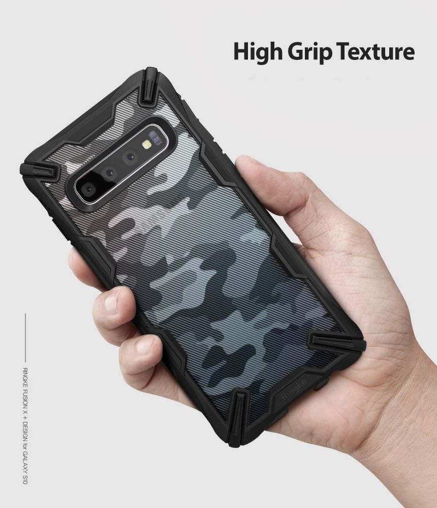 etui Ringke Fusion X Camo Czarne Samsung Galaxy S10 / 4 etui Ringke Fusion X Camo Czarne Samsung Galaxy S10 / 4