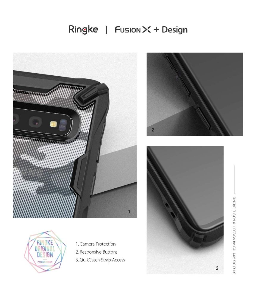 etui Ringke Fusion X Camo Czarne Samsung Galaxy S10 / 6
