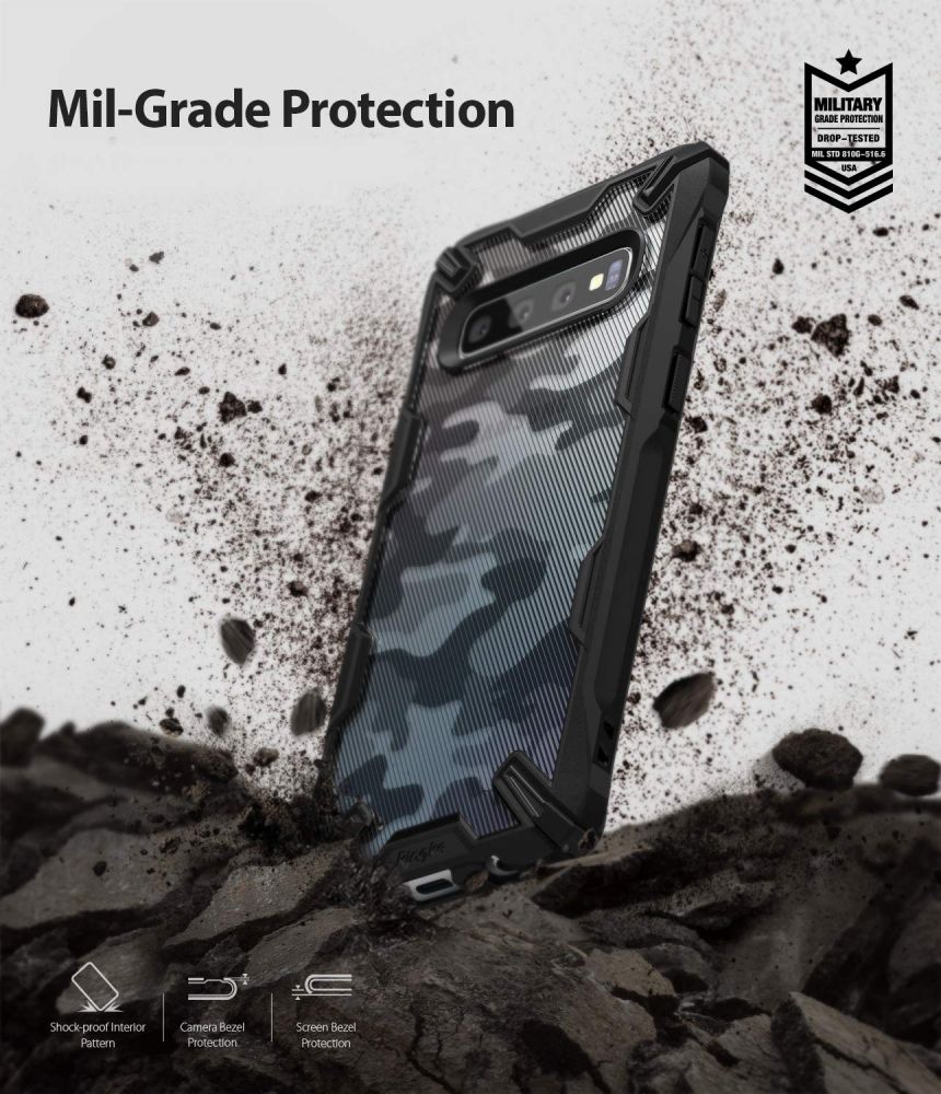etui Ringke Fusion X Camo Czarne Samsung Galaxy S10 / 8 etui Ringke Fusion X Camo Czarne Samsung Galaxy S10 / 8