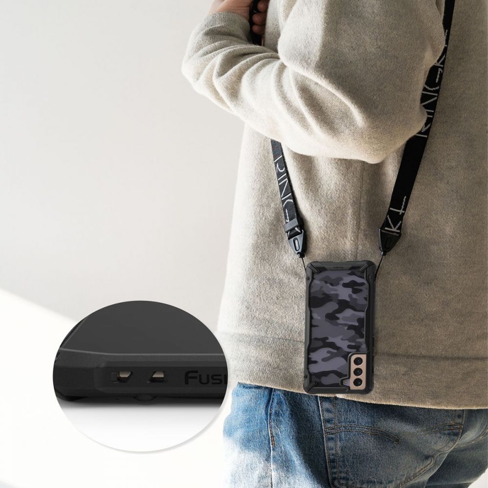 etui Ringke Fusion X Camo czarne Samsung s21 / 4
